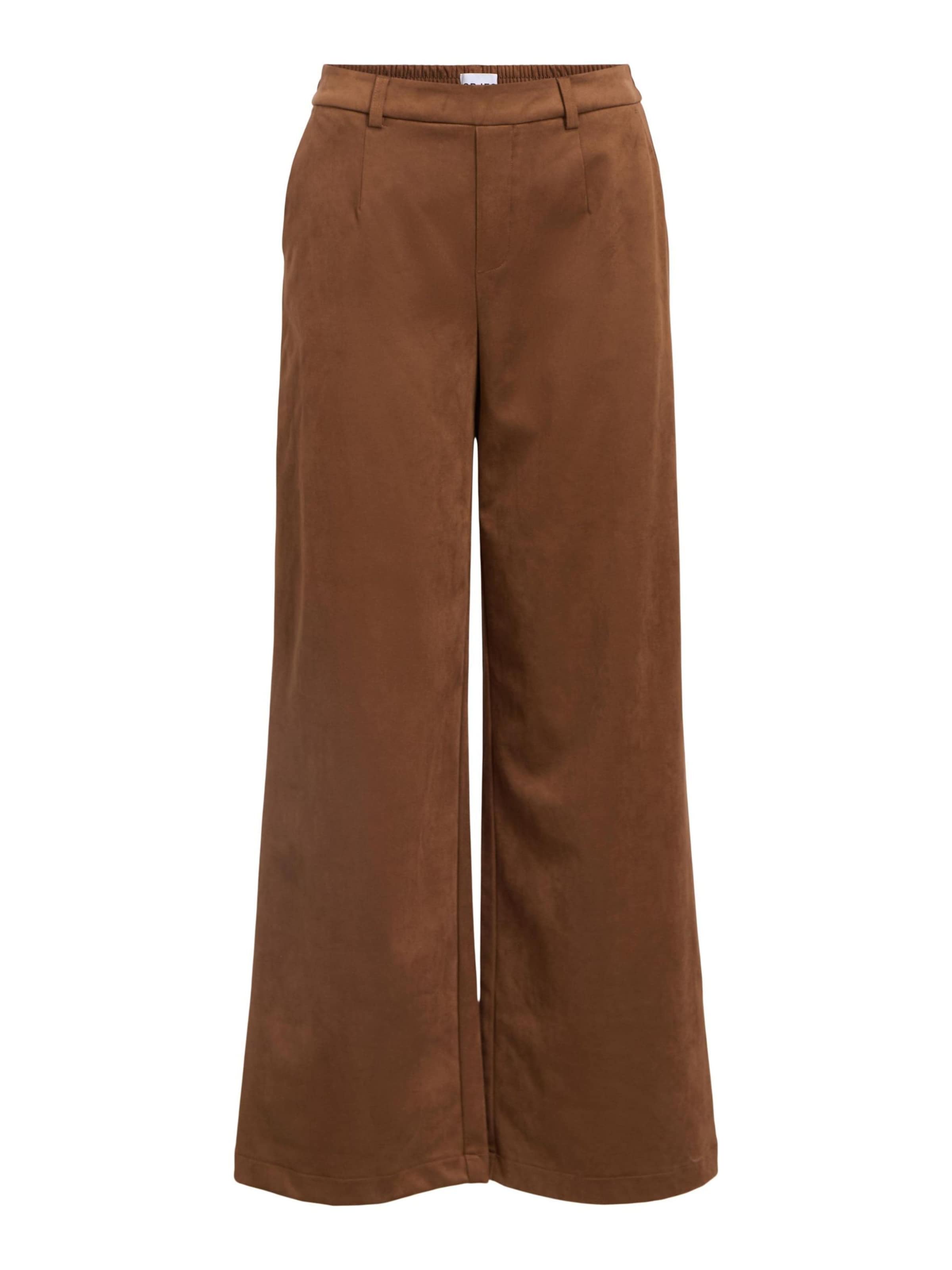 Wide Leg Pantalon OBJECT en marron : devant