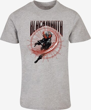 ABSOLUTE CULT T-Shirt 'Aquaman - Manta Circle' in Grau: predná strana