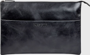 NEGOTIA Leather Laptoptasche 'Notion 15.6 inch' in Schwarz: Vorderseite