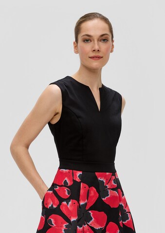 s.Oliver BLACK LABEL Jurk in Zwart