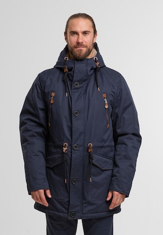 INDICODE JEANS Parka 'Gilles' in Blau: Vorderseite
