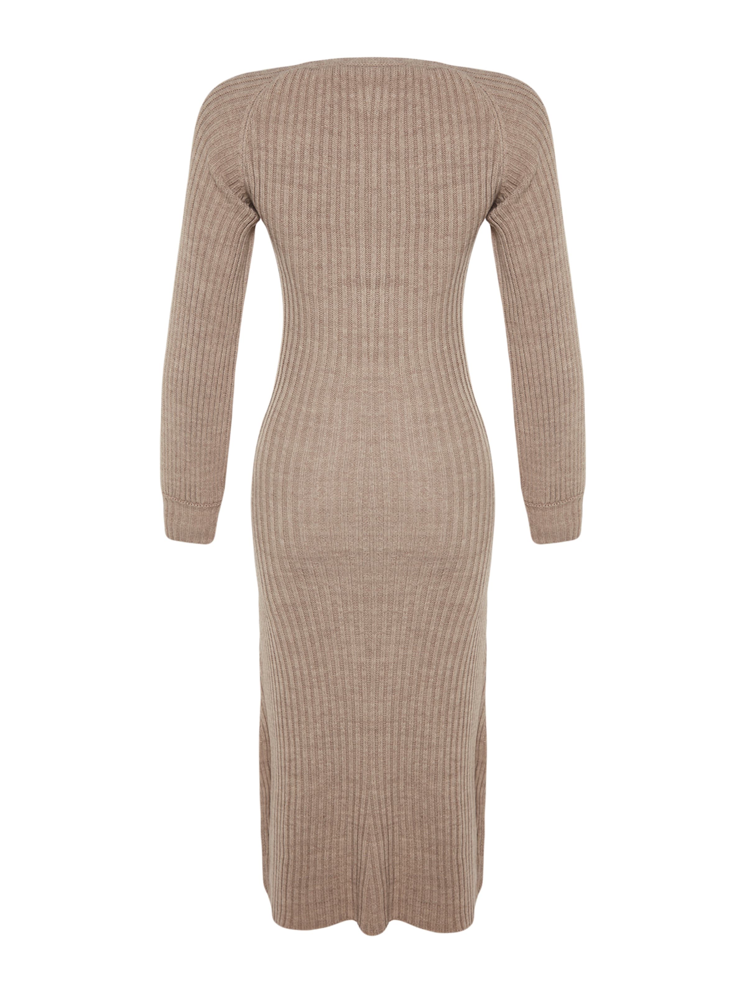 Robes en maille Trendyol en marron