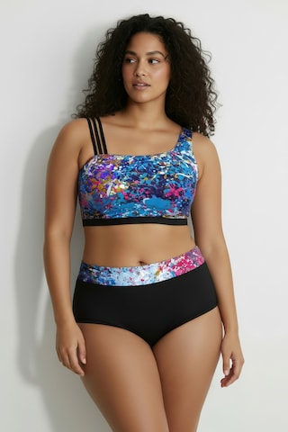 Ulla Popken Bralette Swimsuit in Mixed colours