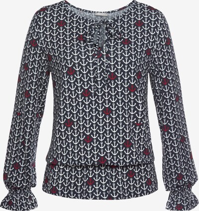 TAMARIS Shirt in Dark blue / Red / White, Item view