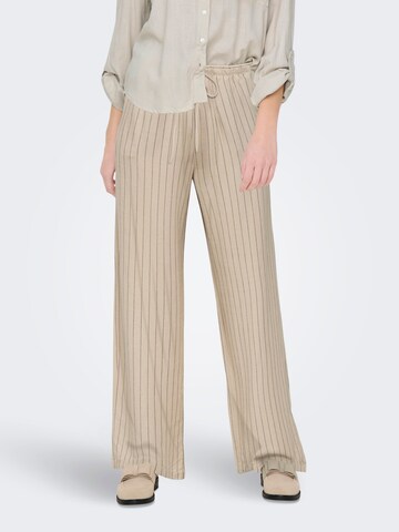 JDY Wide leg Trousers 'JDYCAYA' in Beige: front