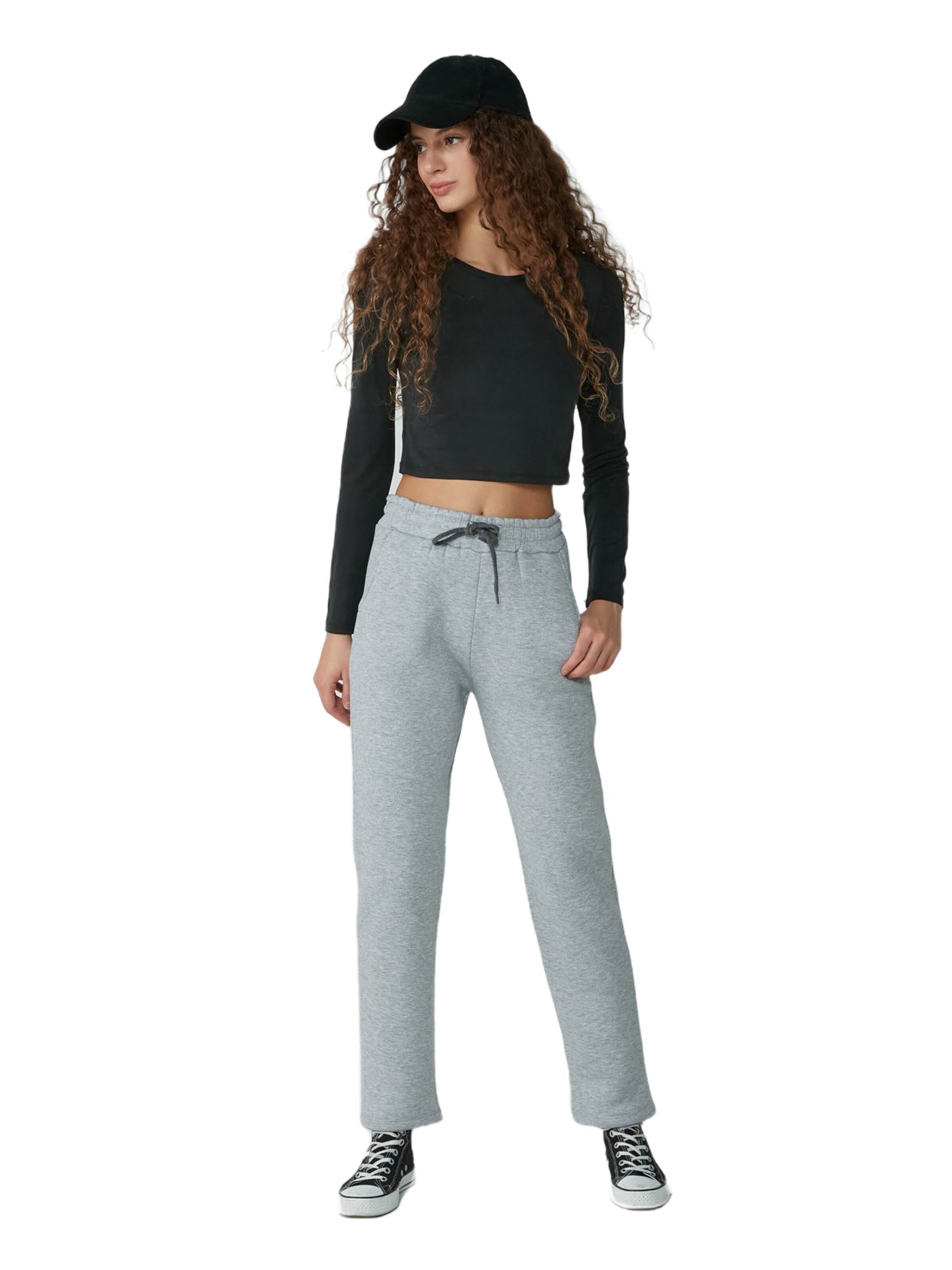 C&City Loosefit Hose in Grau: Vorderseite