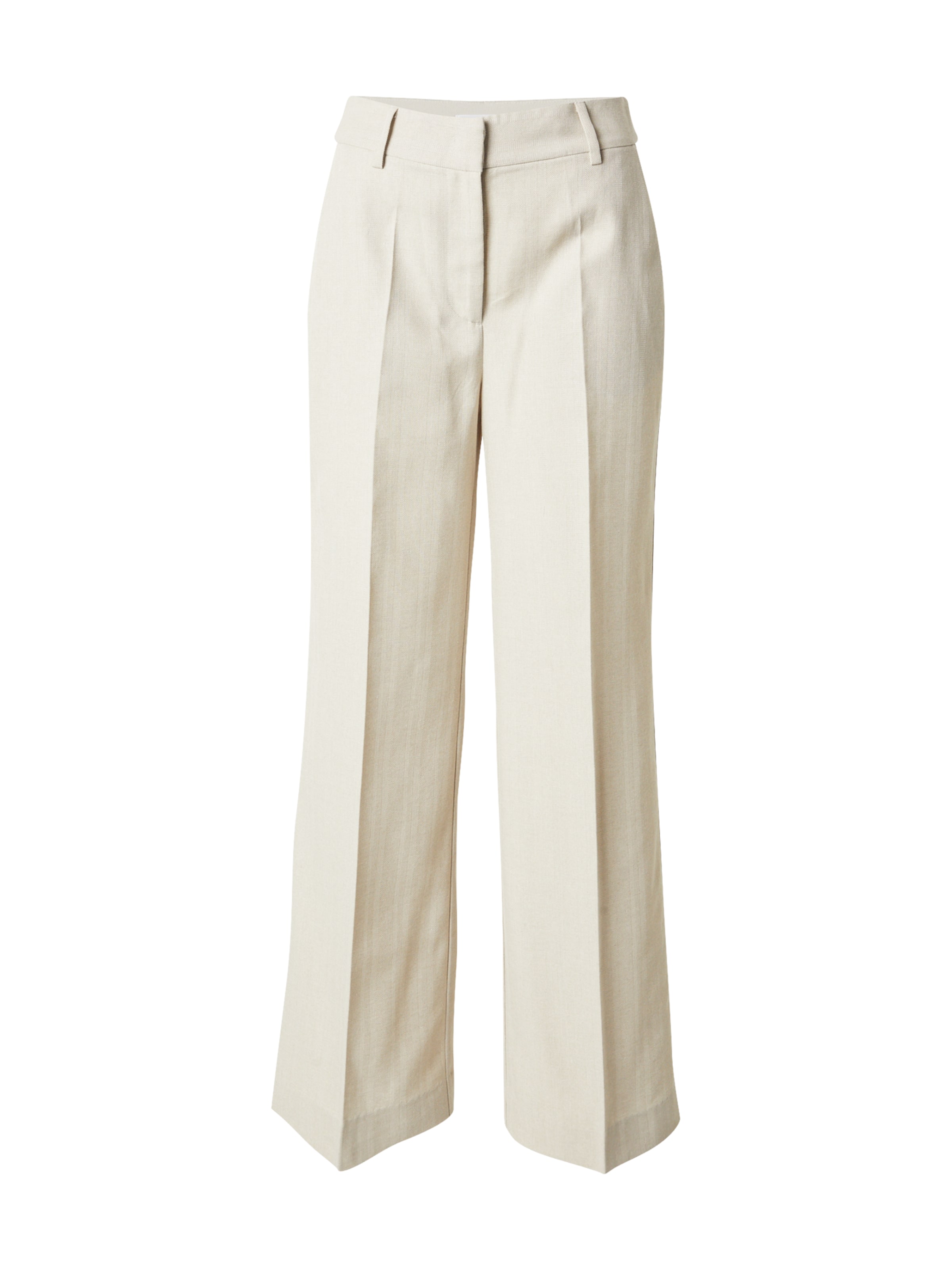 Wide leg Pantaloni con piega frontale 'Lisa' di co'couture in beige: frontale