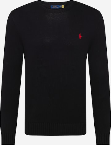 Pull-over Polo Ralph Lauren en noir : devant