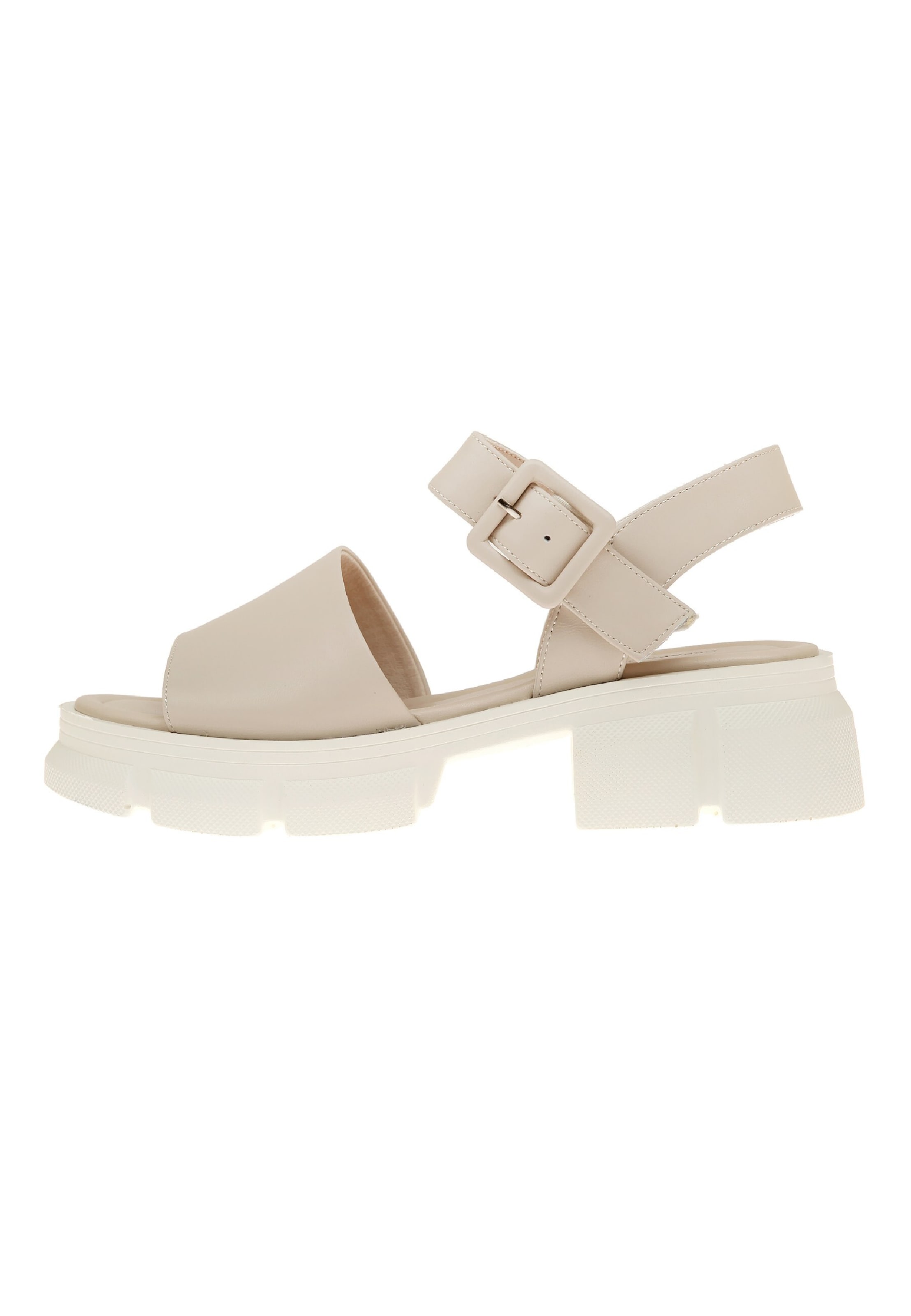 CESARE GASPARI Sandals in Beige: front