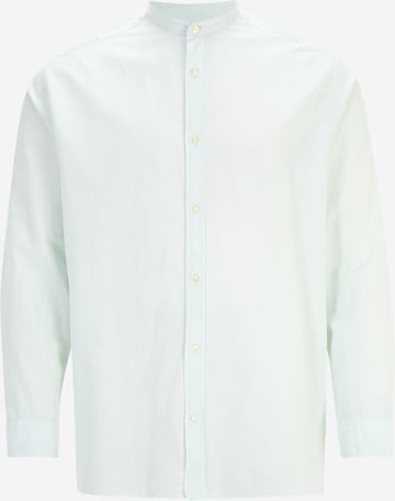 Jack & Jones Plus Regular fit Button Up Shirt in Blue: front