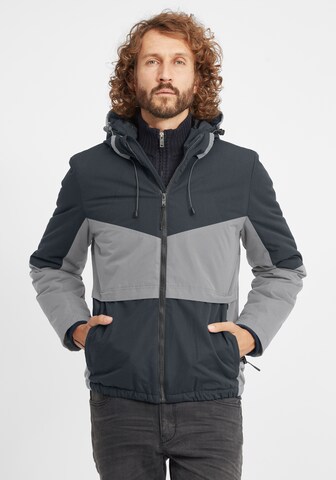 BLEND Winter Jacket 'Foma' in Grey: front