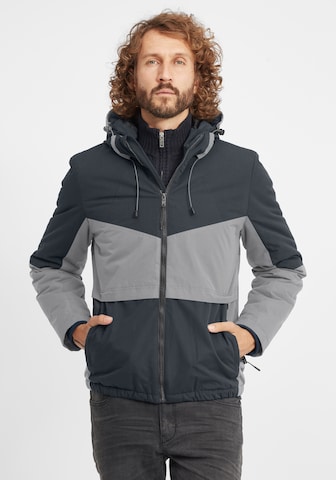 BLEND Winter Jacket 'Foma' in Grey: front