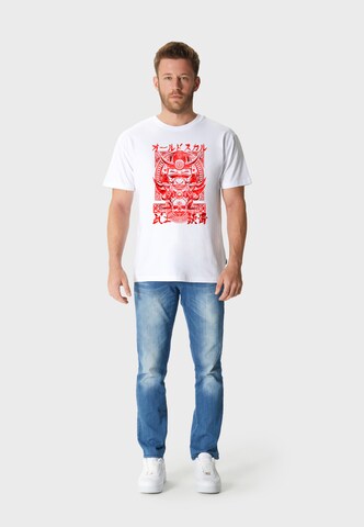 Oldskull T-Shirt in Weiß