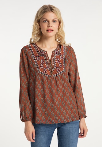 usha FESTIVAL Tunic in Brown: front