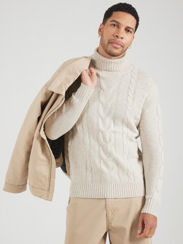 Hackett London Pullover in Weiß: Vorderseite