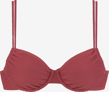 SUNSEEKER T-Shirt Bikini-Top in Rot: predná strana