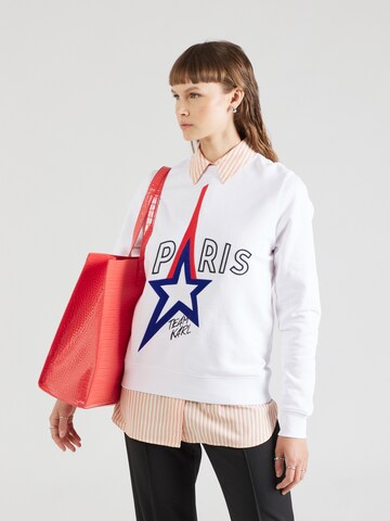 Karl Lagerfeld - Sudadera 'Paris' en blanco
