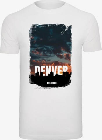 Merchcode Shirt 'Denver' in Wit: voorkant