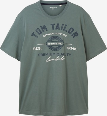 TOM TAILOR Men + Μπλουζάκι σε πράσινο: μπροστά