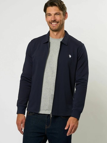 U.S. POLO ASSN. Neuletakki 'Tobey' värissä sininen: etupuoli