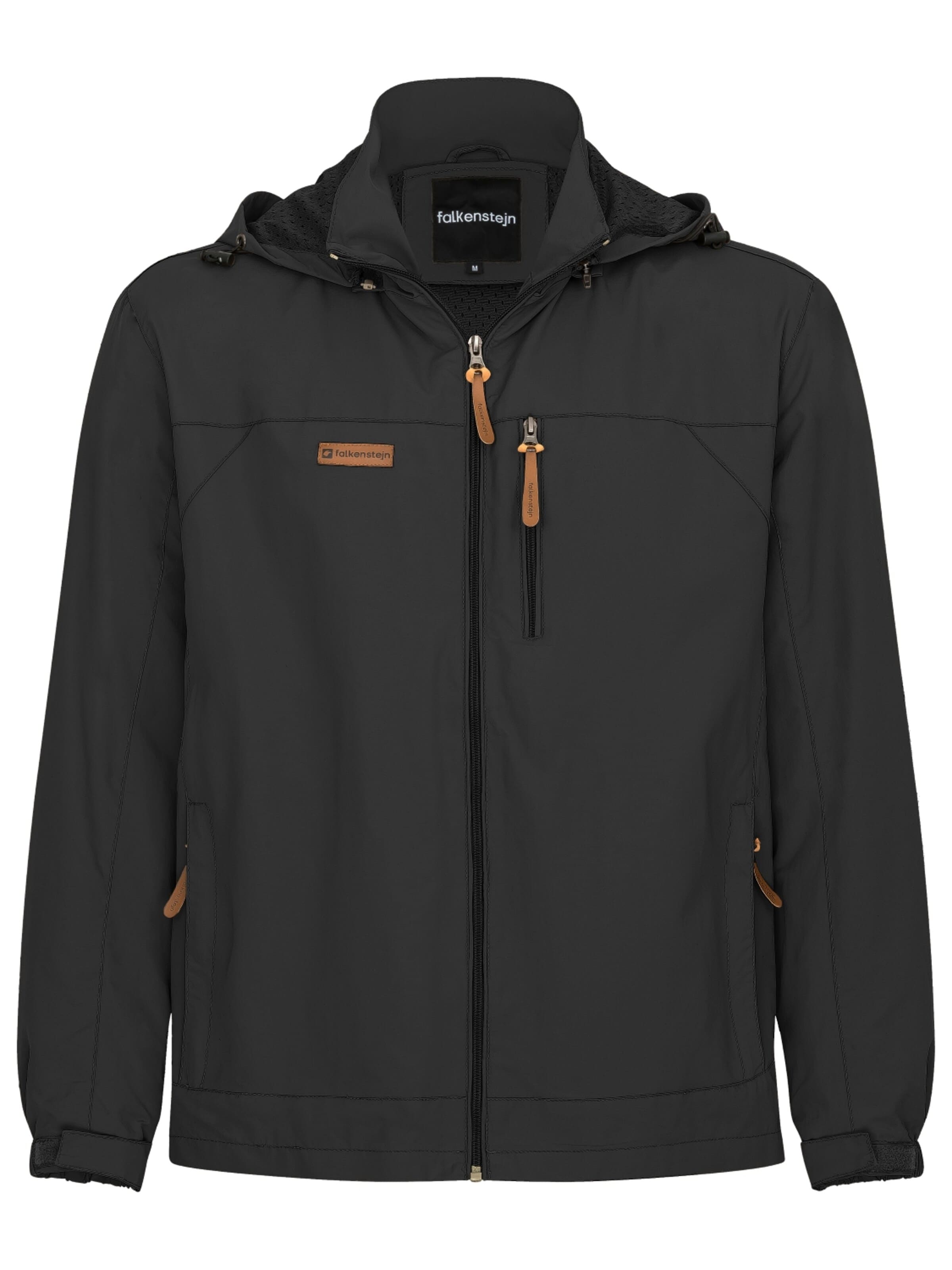 FALKENSTEJN Outdoor jacket 'Anorak' in Black: front