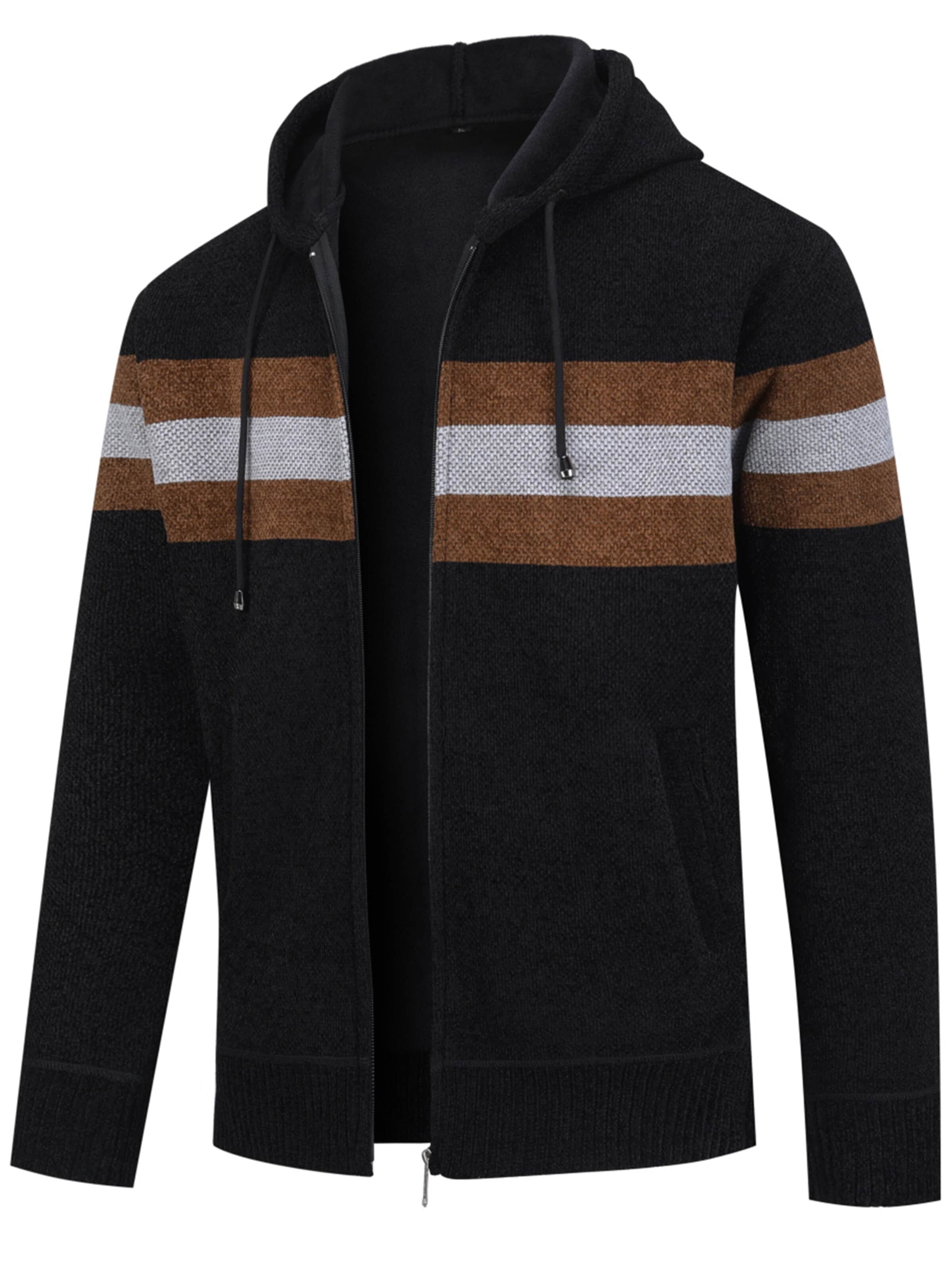ALLTHEMEN Strickjacke 'Flausch'‌‌‌ in Schwarz