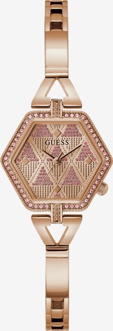 GUESS Analoog horloge 'GD Audrey' in Goud: voorkant