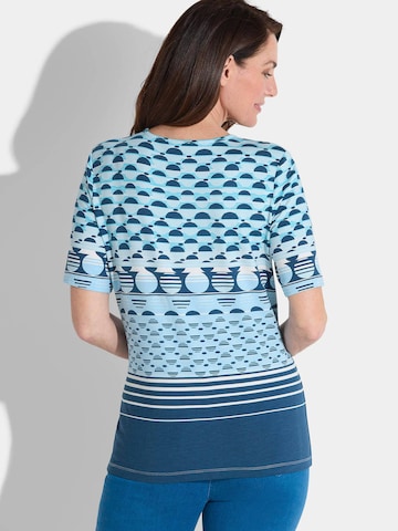 Goldner Shirt in Blau