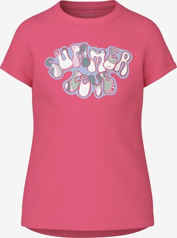 T-Shirt 'VIX' NAME IT en rose : devant