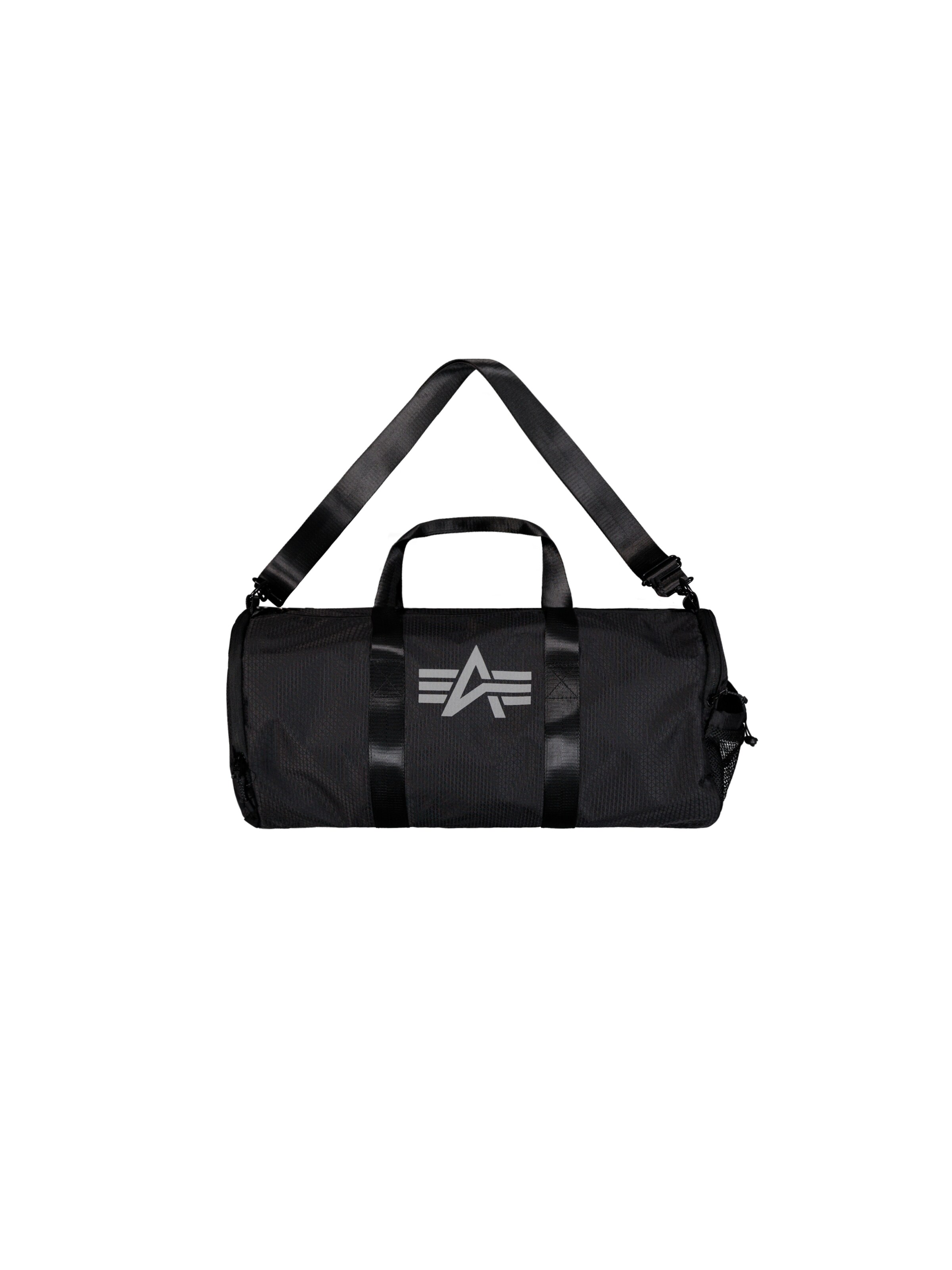 ALPHA INDUSTRIES - Mala de viagem em preto: frente