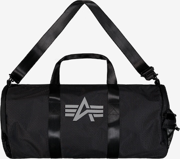 ALPHA INDUSTRIES Reisetasche in Schwarz: Vorderseite