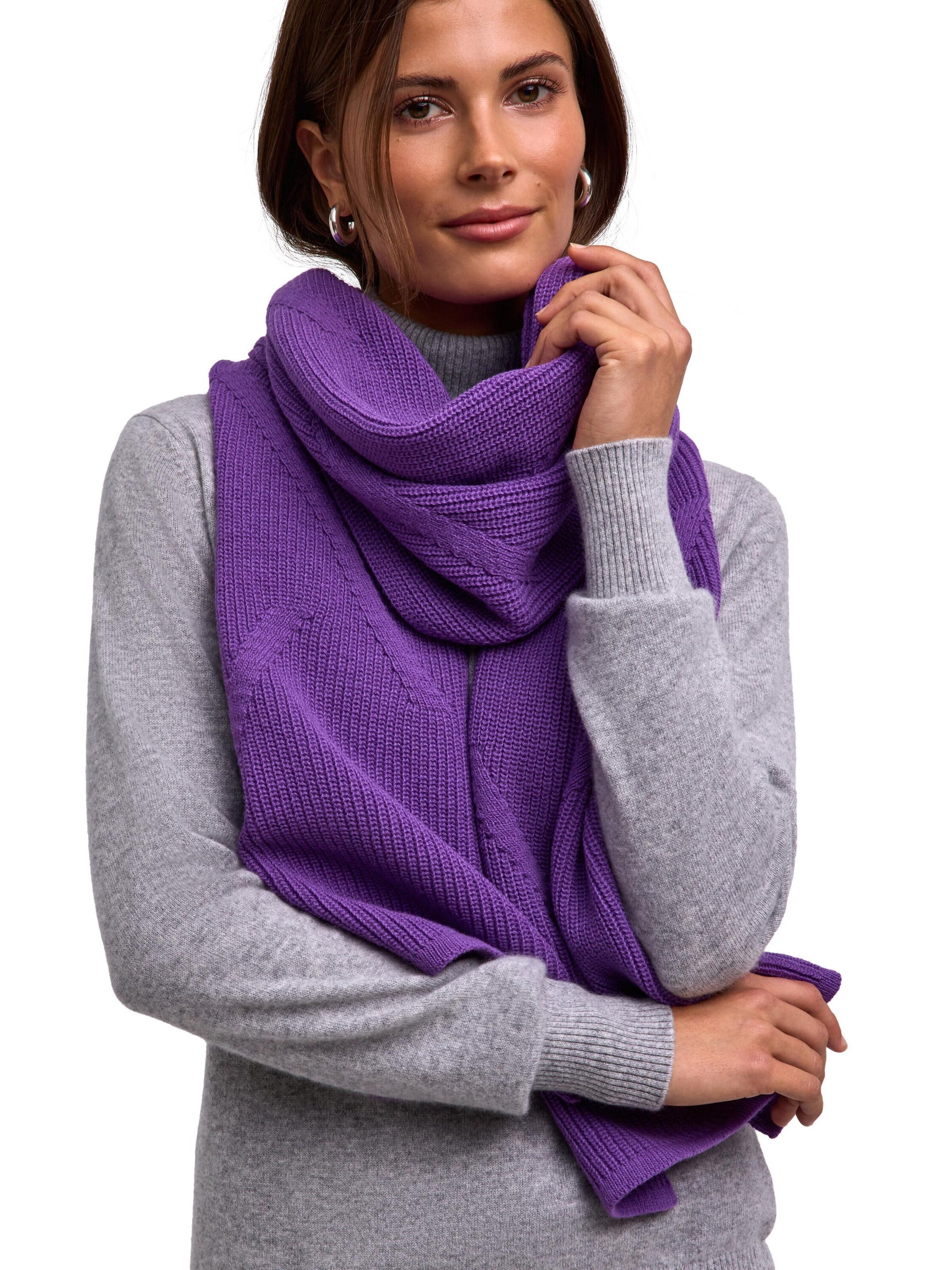 FALKE Scarf in Purple: front