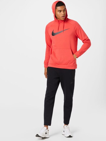 NIKE Athletic Sweatshirt in Red