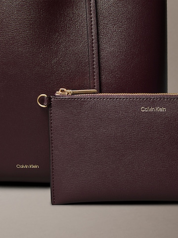 raudona Calvin Klein Pirkinių krepšys