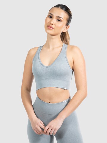 Smilodox Bustier Sport-BH 'Amaze Pro' in Grau: predná strana