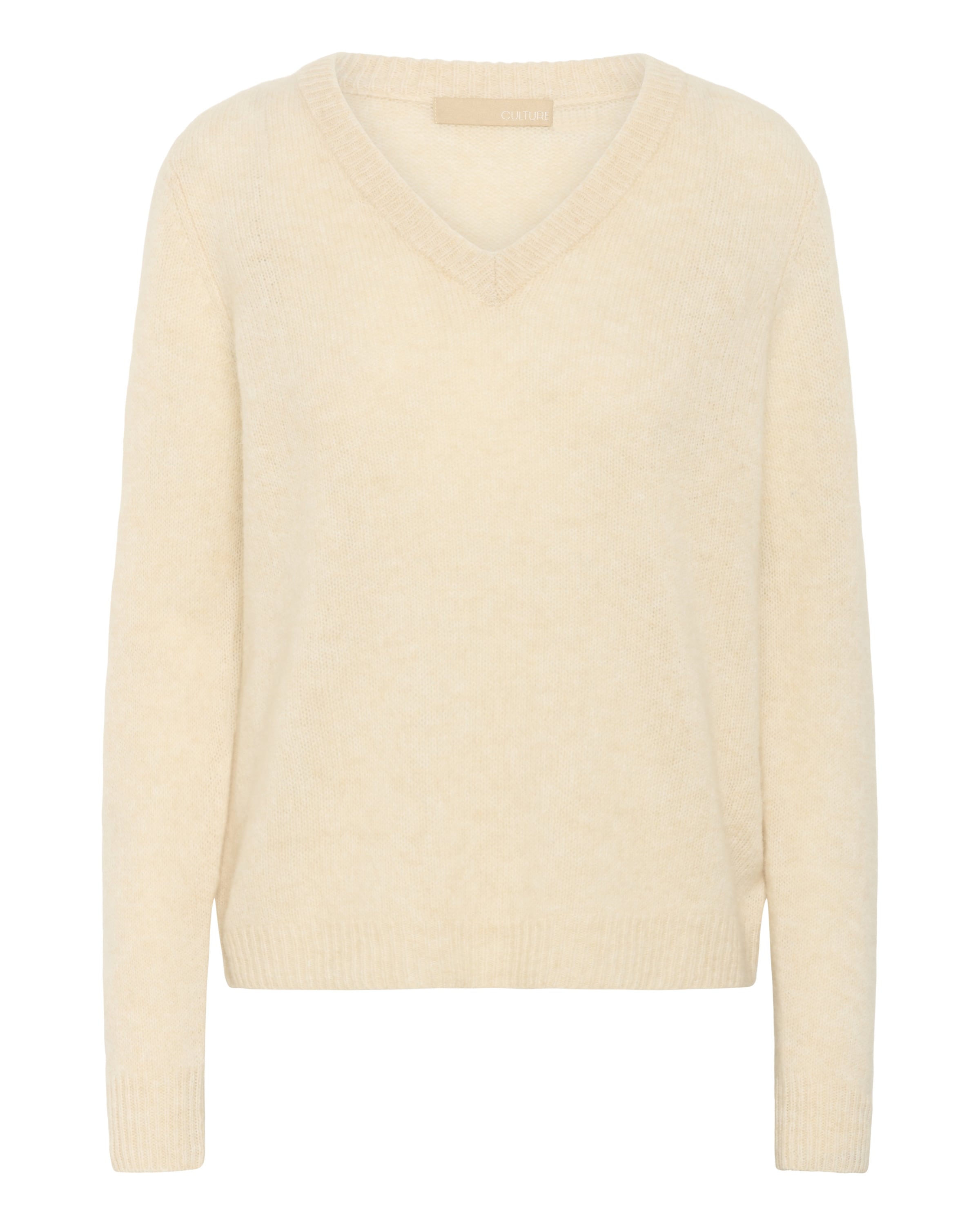 CULTURE Pullover 'CU Asima' i beige-meleret, Produktvisning