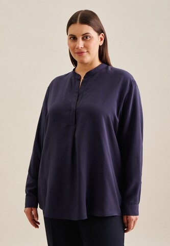 SEIDENSTICKER Blouse 'Schwarze Rose' in Blue: front