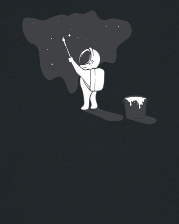 T-shirt 'Painting space' Watapparel en noir