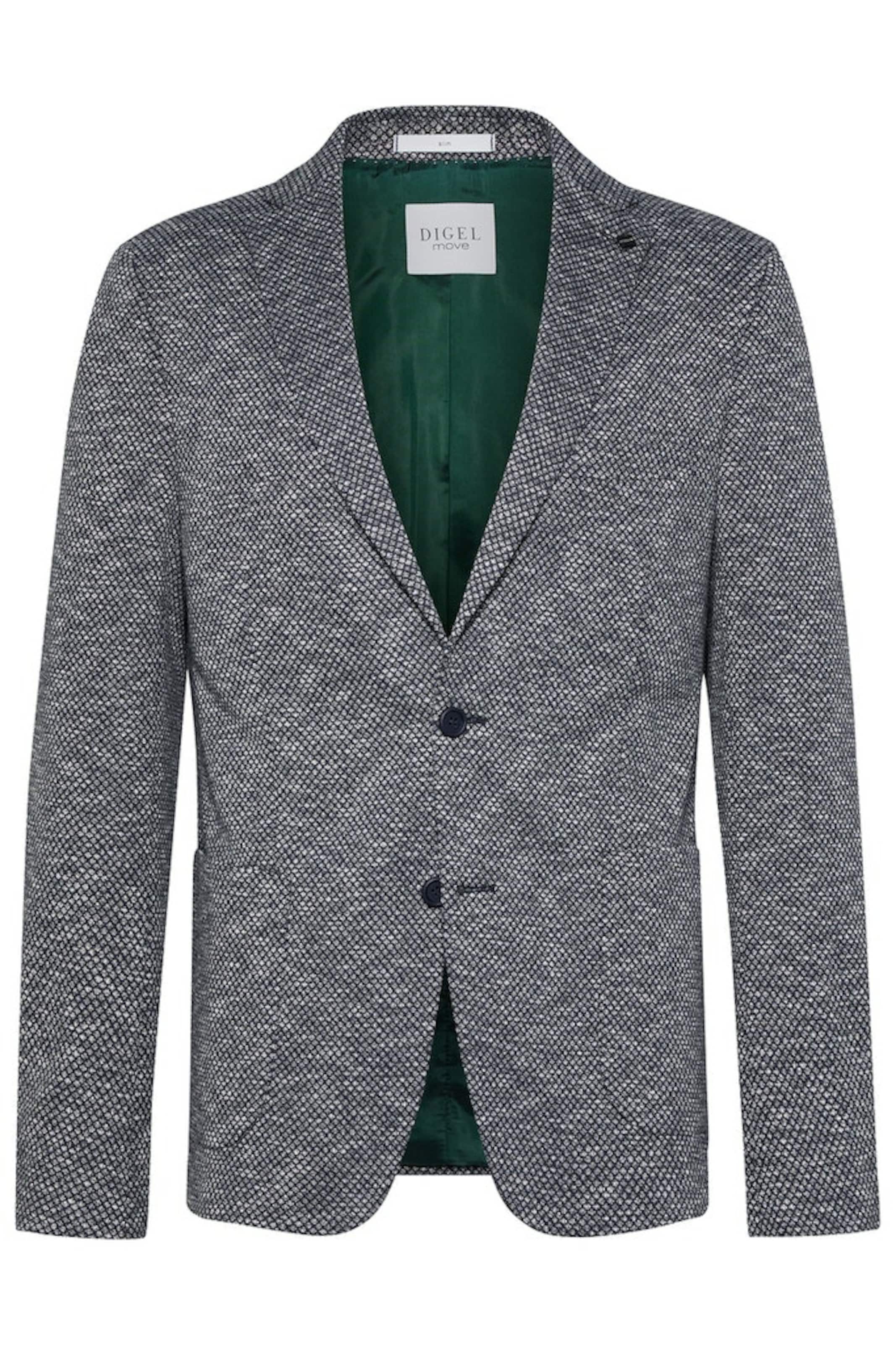 Digel Regular Fit Sakko in Grau: Vorderseite