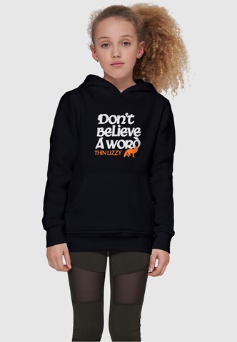 Merchcode Sweatshirt 'Thin Lizzy - Dont Believe A Word' in Black: front