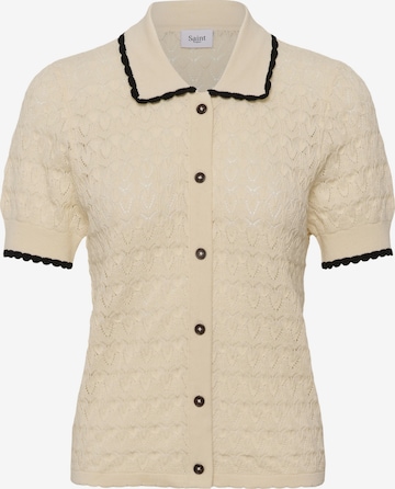SAINT TROPEZ Cardigan 'SZRonette' i beige: forside