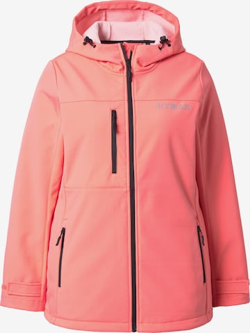 Ulla Popken Weatherproof jacket in Orange: front