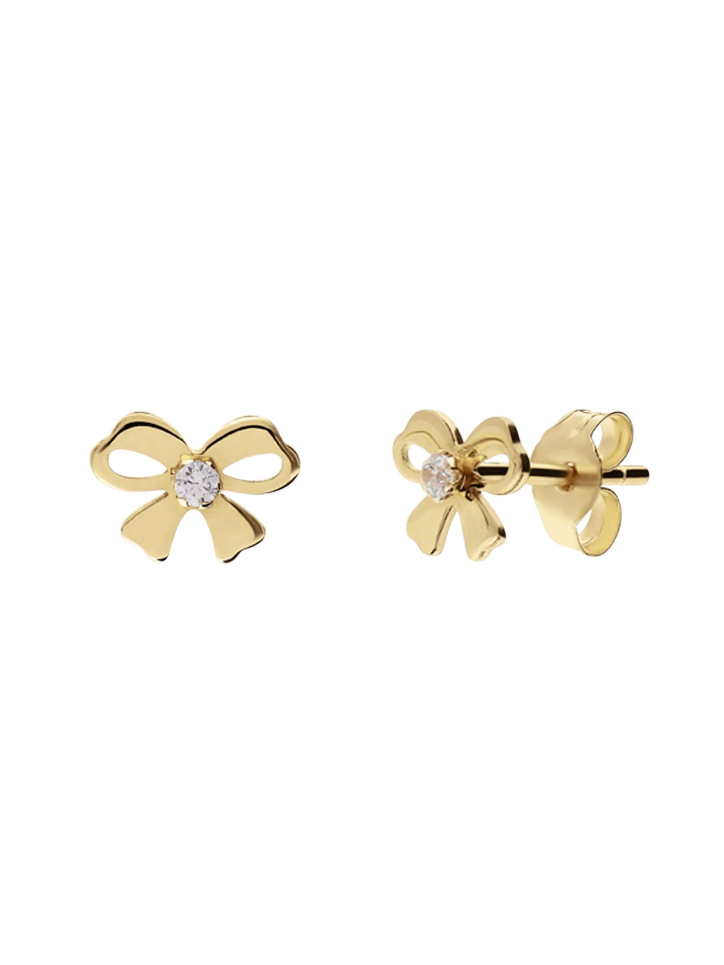 Lucardi Earrings in Gold: front