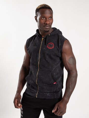 Veste de survêtement Gorilla Wear en noir : devant