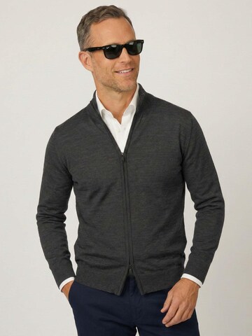 Appearance Cardigan 'Merino Full Zip, Graphite' i grå: forside