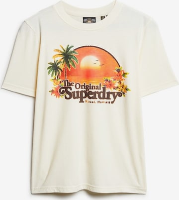 SuperdryMajica 'Travel Souvenir' - bijela boja: prednji dio