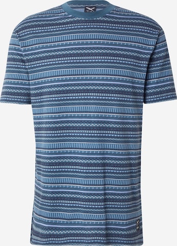 T-Shirt Iriedaily en bleu : devant