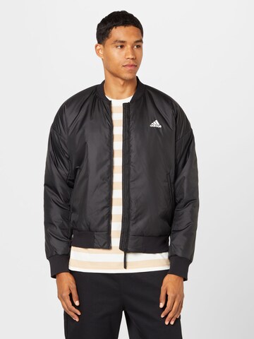 ADIDAS SPORTSWEAR Athletic Jacket 'Brand Love' in Black: front