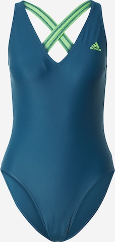 ADIDAS SPORTSWEAR Triangle Active Swimsuit '3-Stripes' in Blue: front