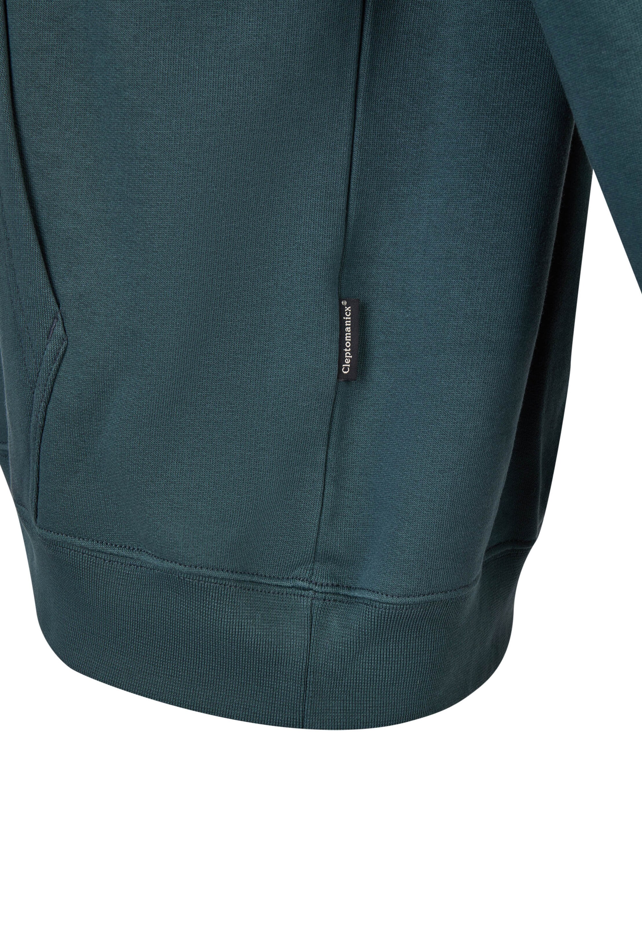 Cleptomanicx Sweatshirt 'Hooded Ligull Classic' in Grün